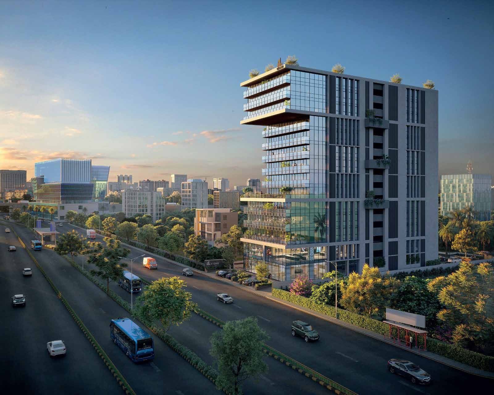 V One, ISKCON — Aerial view