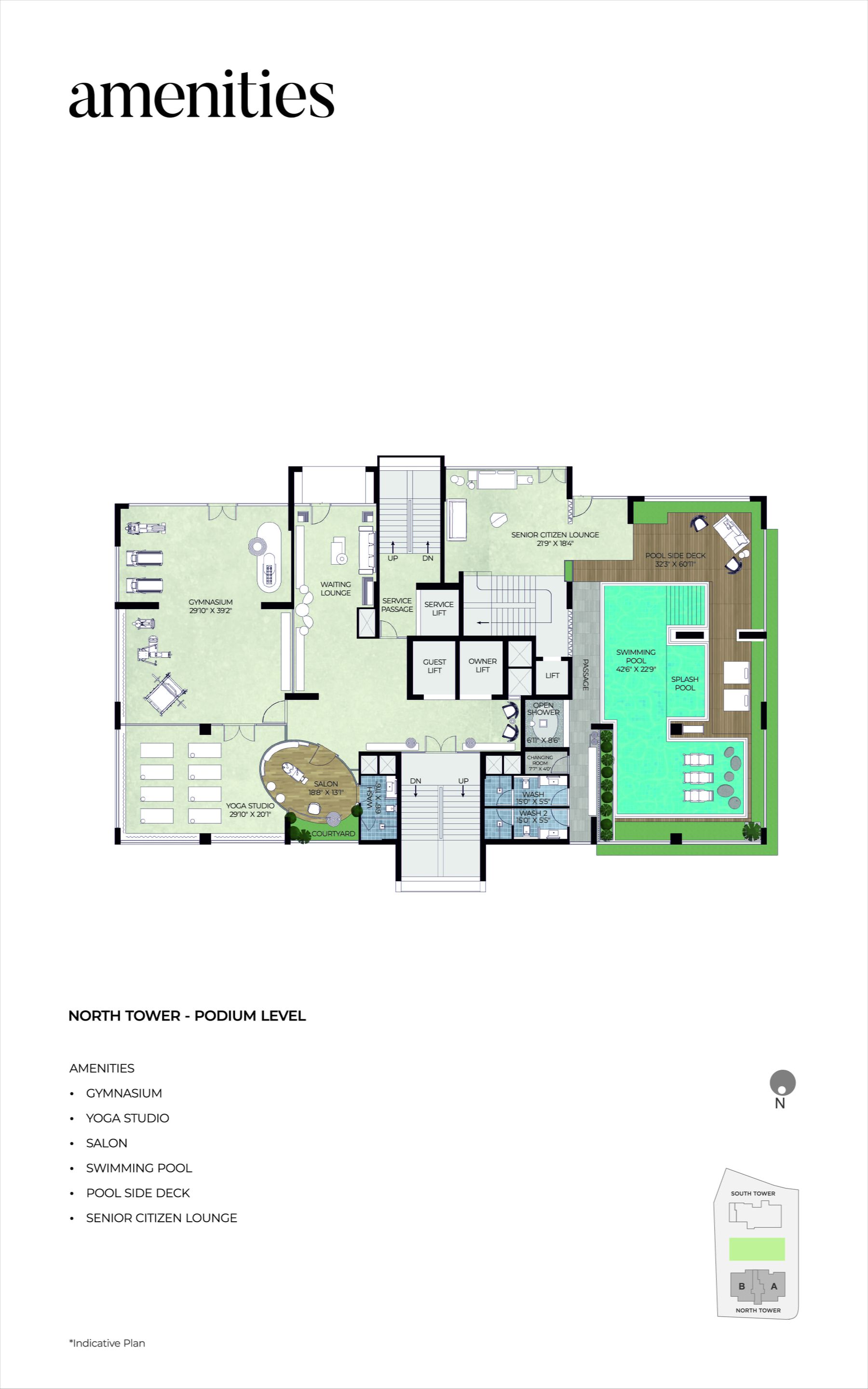 The Storeys Golf Coast — Amenities Plan 1