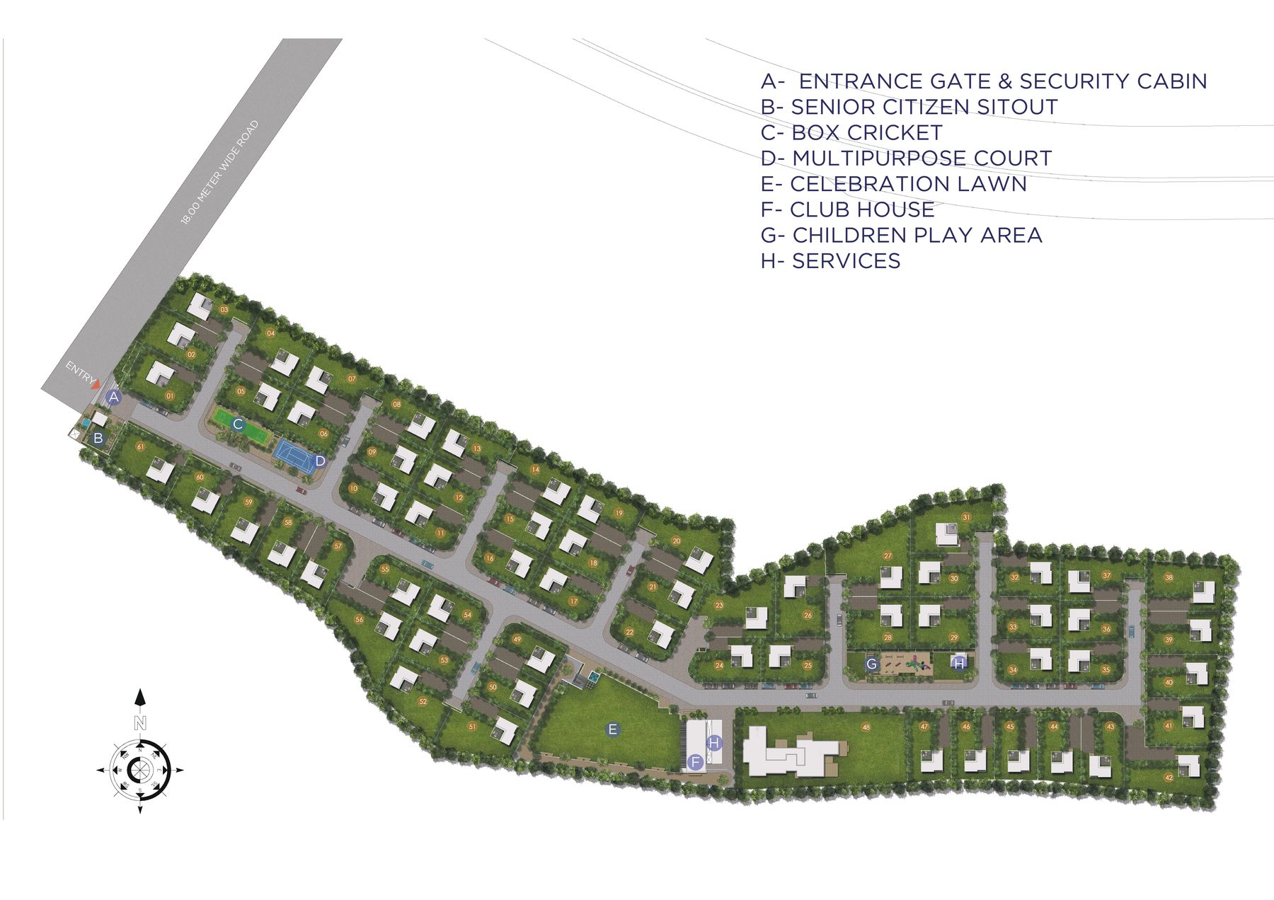 The West Park — Master layout