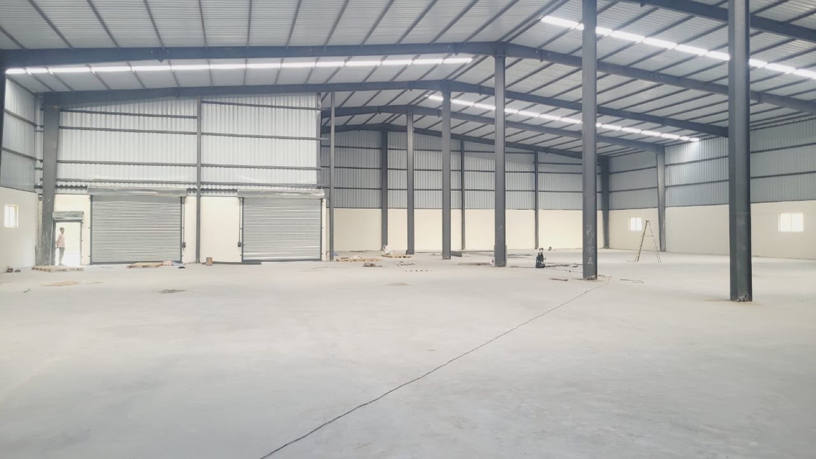 Warehouse in Aslali, Ahmedabad — interior view