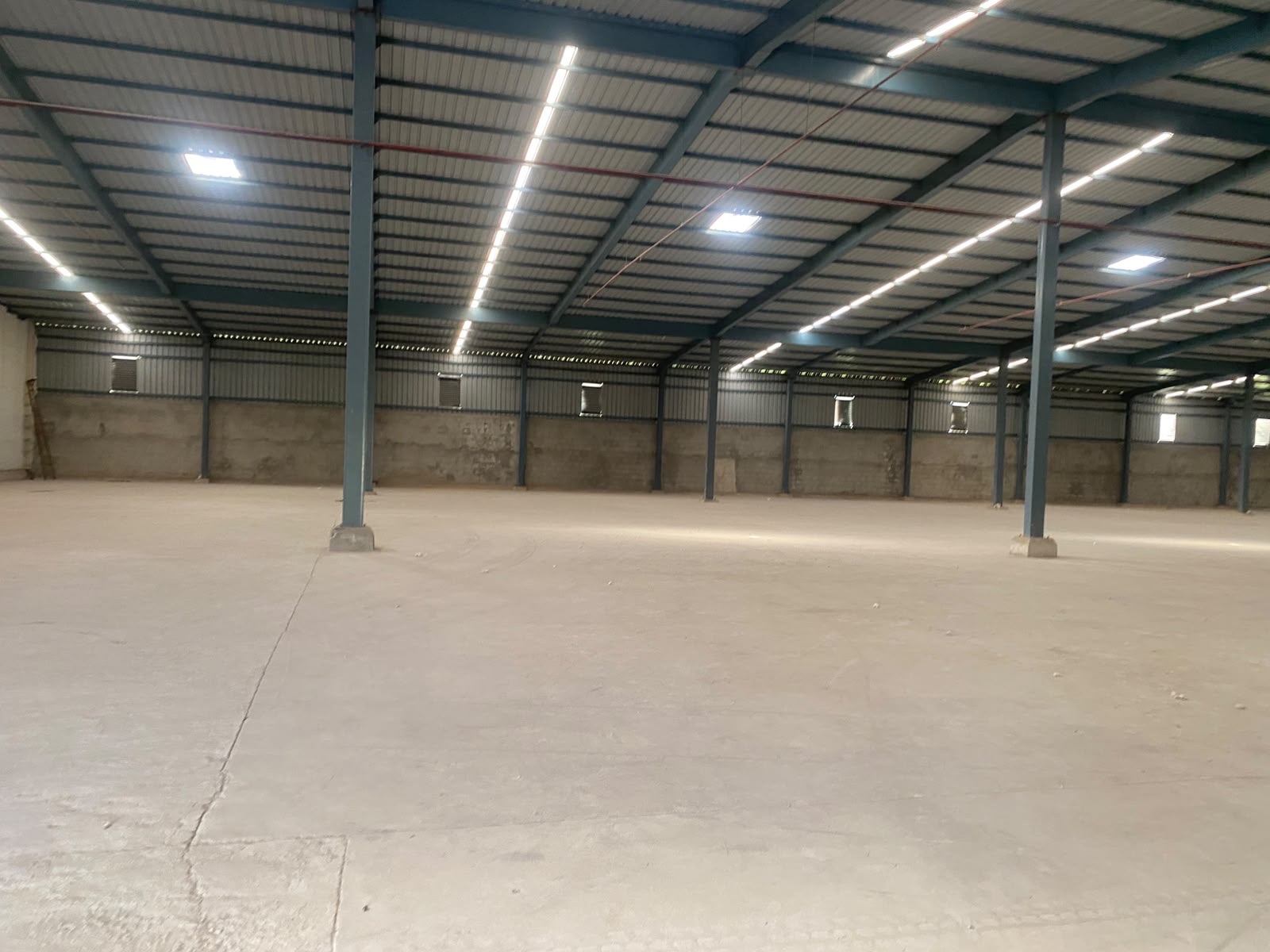 Warehouse in Bhayla, Ahmedabad — interior view