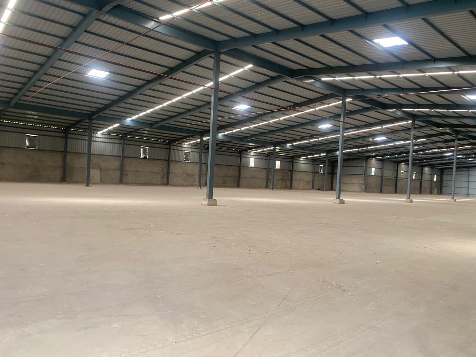 Warehouse in Kanera, Ahmedabad — interior view
