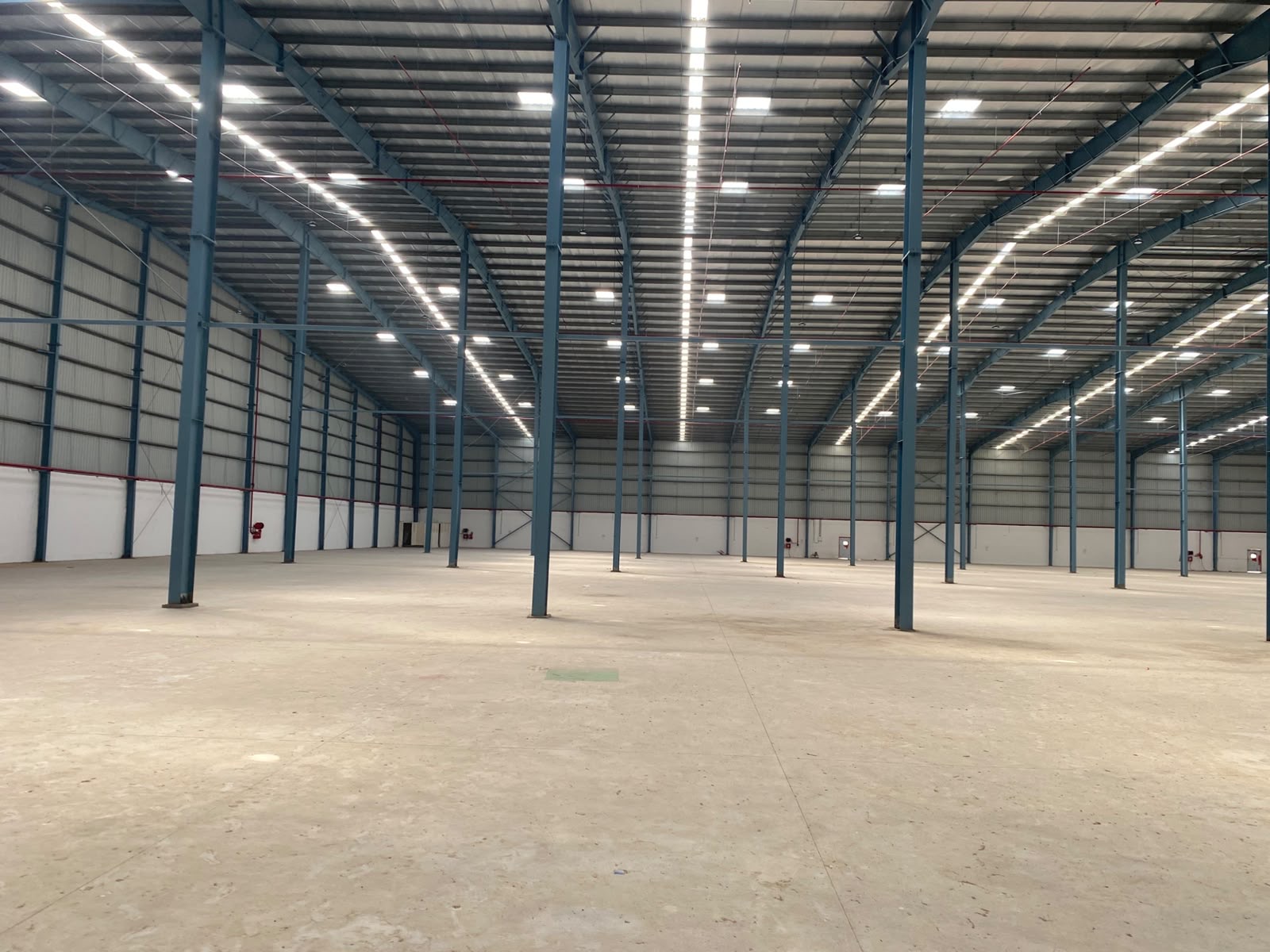 Warehouse in Rajoda, Ahmedabad — interior view