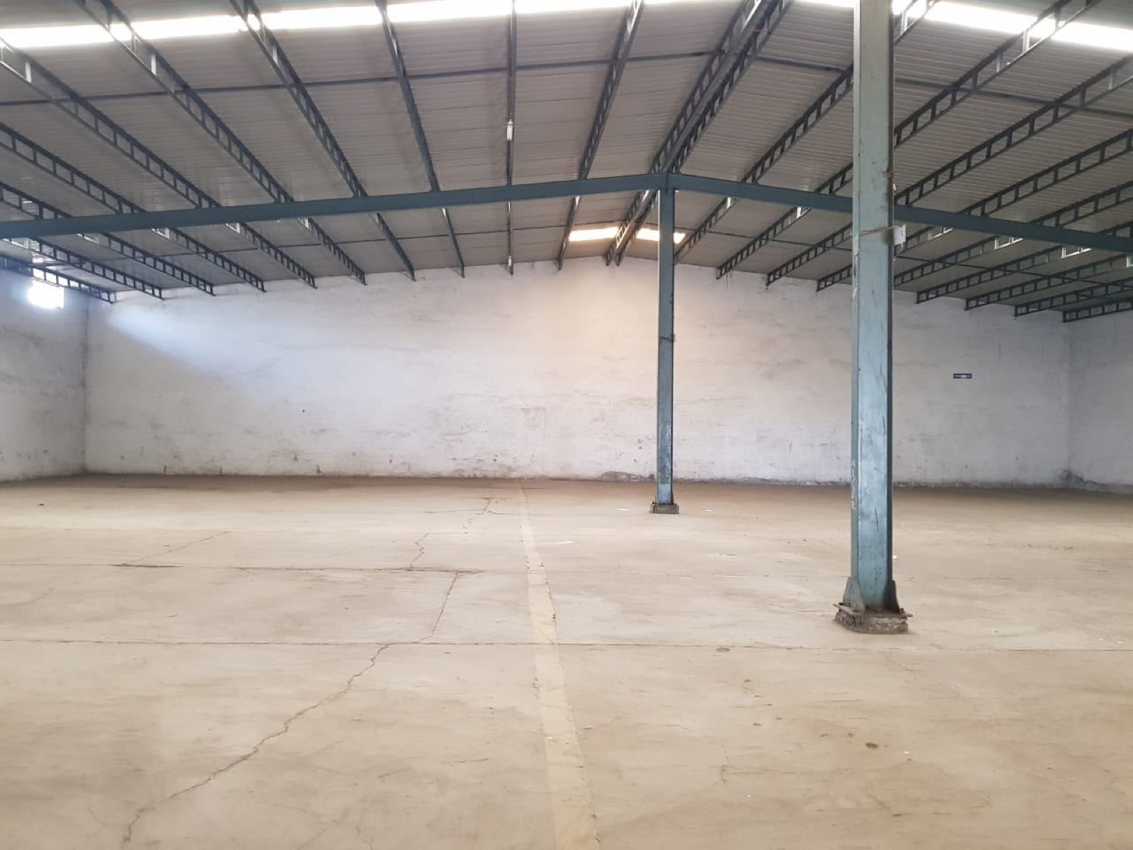 Warehouse in Rajoda, Ahmedabad — interior view