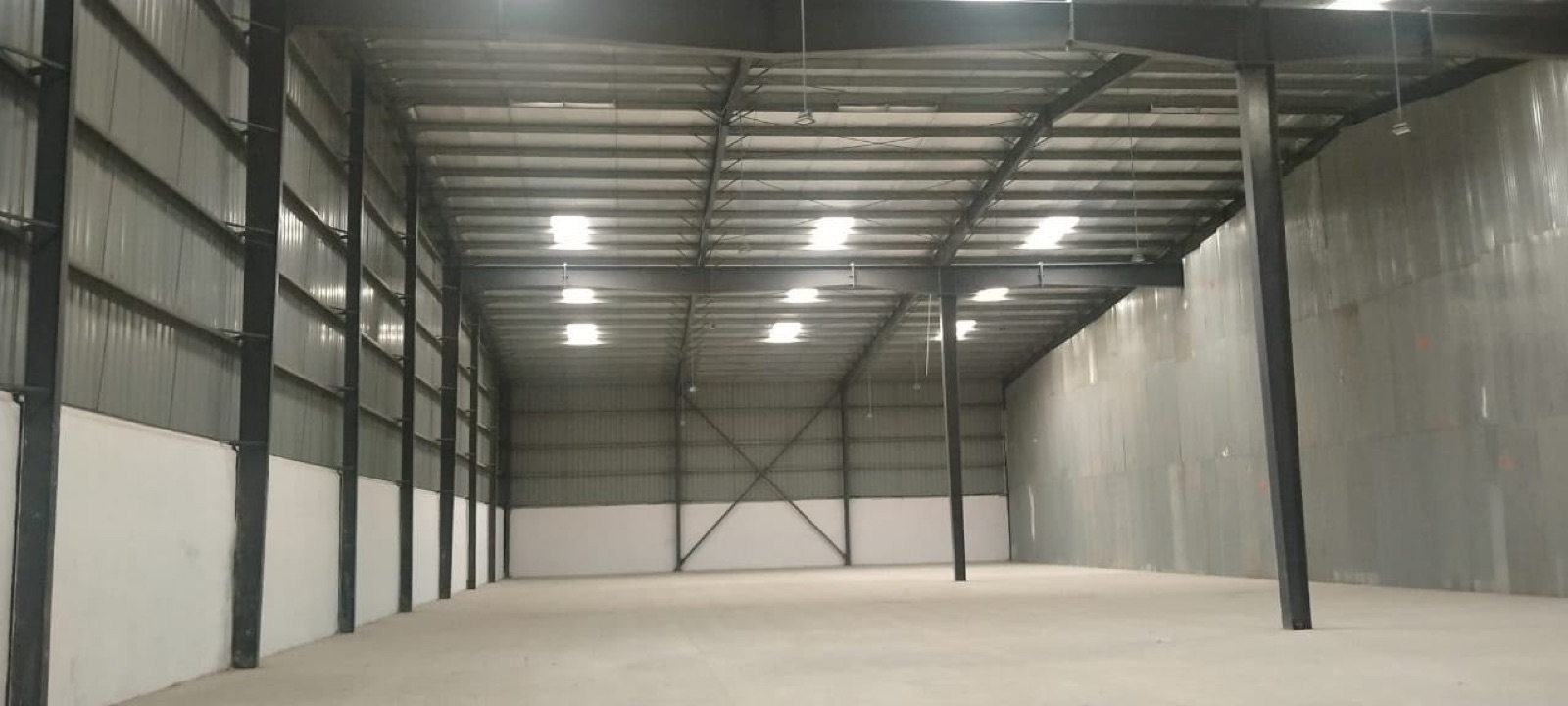 Warehouse in Vadala, Ahmedabad — interior view
